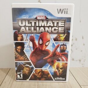 Marvel Ultimate Alliance Nintendo Wii Complete CIB Disc Manual Tested